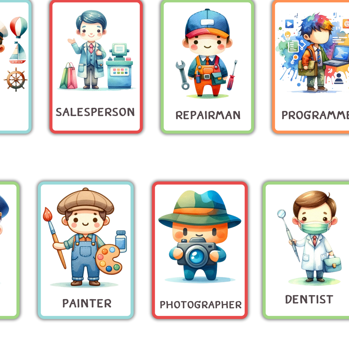 Occupation Flash Cards for Kids | Fun & Educational Career Learning