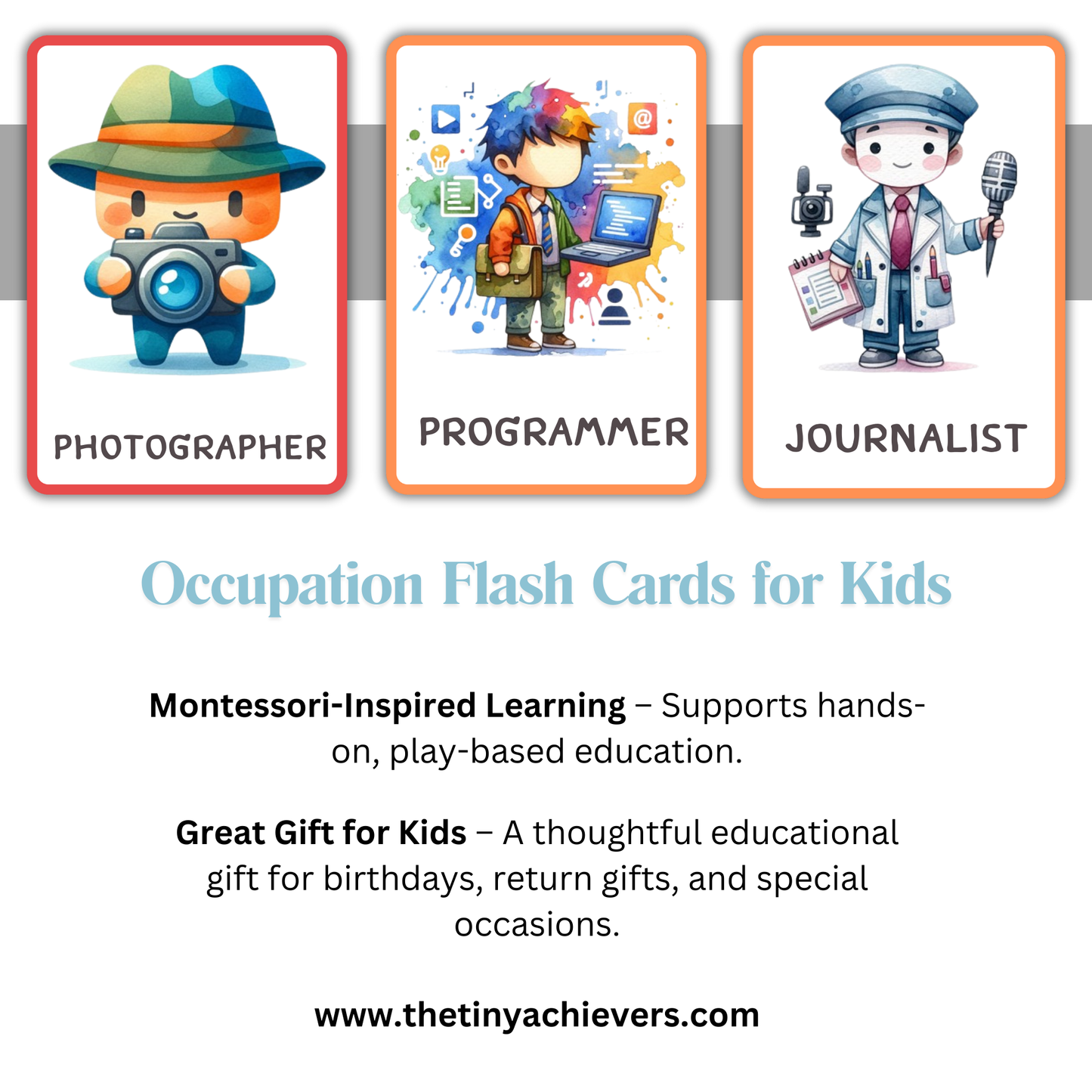 Occupation Flash Cards for Kids | Fun & Educational Career Learning