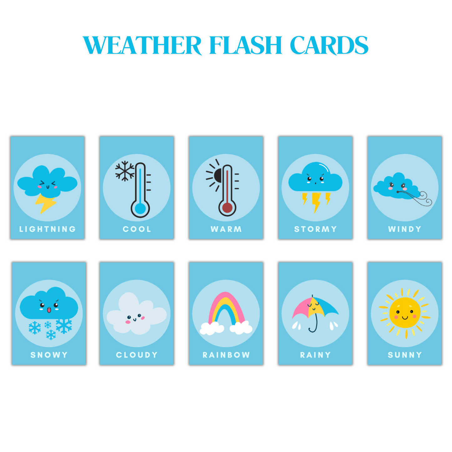 Toddler’s First Flash Cards Bundle (224 Cards, 14 Categories) | Montessori Learning Flashcards for Kids