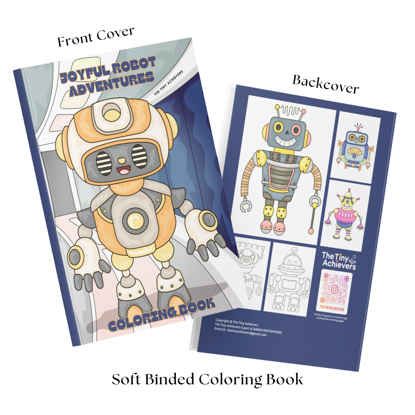 Joyful Robot Adventures Coloring Book | A Fun Colouring Book for Kids 3-12 | Cute Robots to Color | Great Birthday Gift & Kids Activity Book