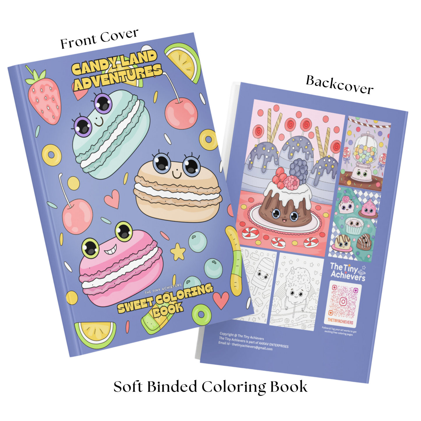 Candy Land Adventures – Sweet Coloring Book | 30 Fun Candy & Sweet Designs | Activity & Drawing Book for Kids 5+ Years | Ideal Gift for Birthdays & Christmas