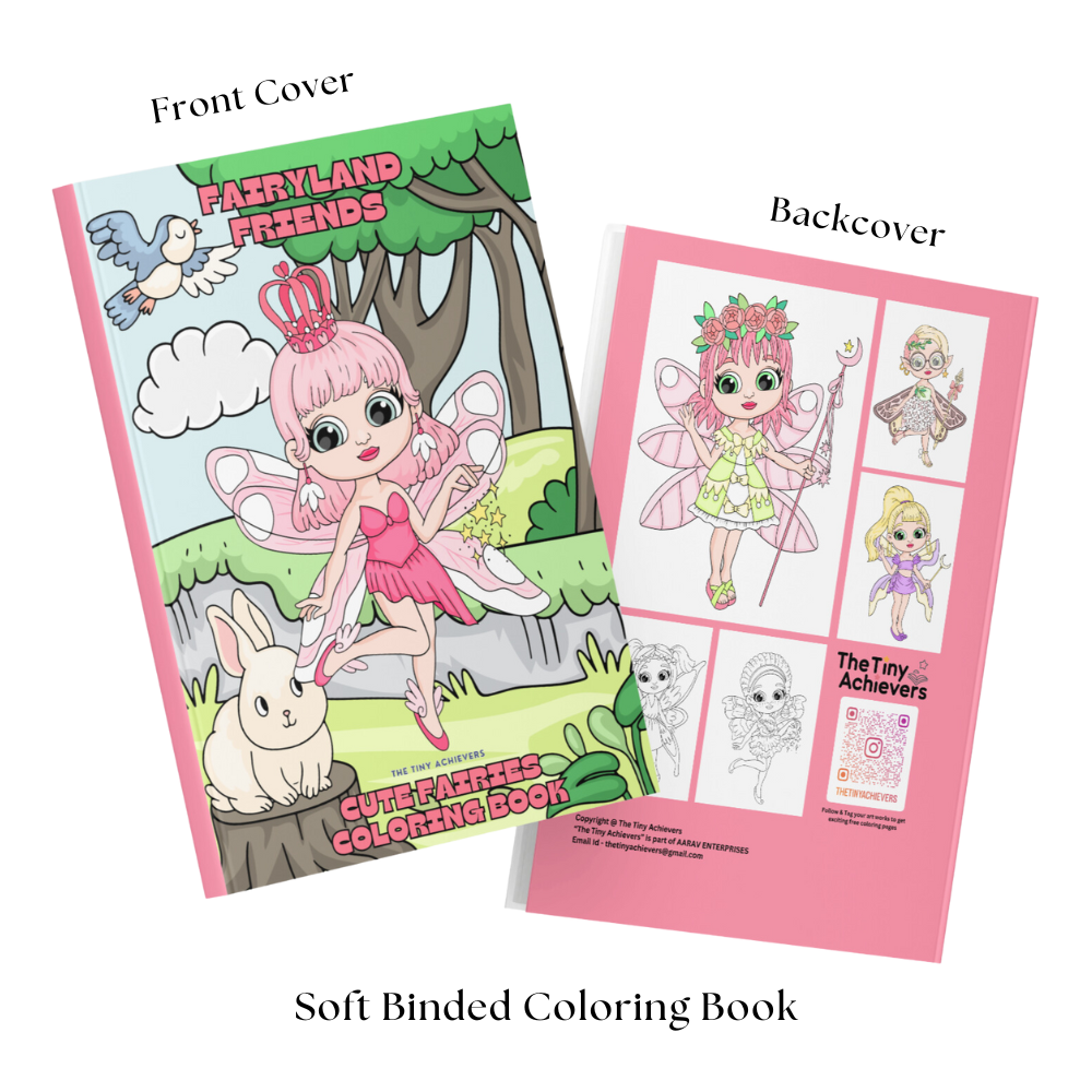 Fairyland Friends - Cute Fairies Coloring Book | A Magical Colouring Book for Kids Ages 3-12 | 30 Unique Fairy Designs | Fun Kids Activity & Drawing Book for Birthday Gifts